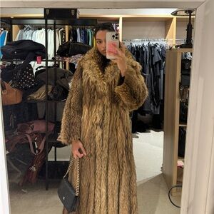 Real fur vintage coat